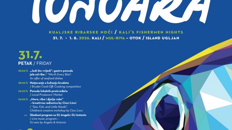 Program Kualjskih ribarskih noći – Tunuare 2026., 31. 7. – 1. 8.